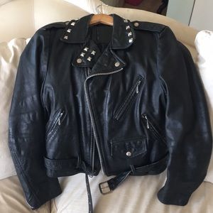 Men’s Leather Biker Jacket